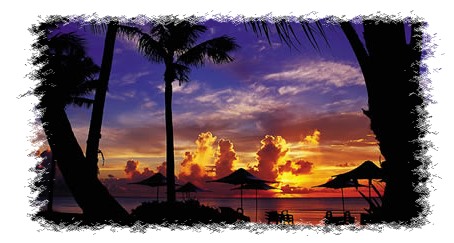 Beautiful sunset from the island of Guam.